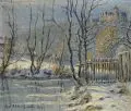 Max Oehler, Blick auf Schloss Kranichfeld, 1929, Öl auf Leinwand, auf Malpappe kaschiert