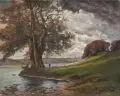 Rudolf Poeschmann, Morgenandacht, 1920, Öl auf Leinwand