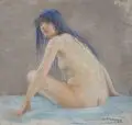 Max Pietschmann, Fischzug des Polyphem, 1891, Öl auf Leinwand, auf Malpappe montiert