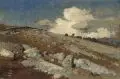 Rudolf Schuster, Appenin-Landschaft, Öl auf Papier, auf Malpappe kaschiert