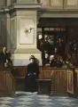 Robert Sterl, Vesper in der alten Kreuzkirche, 1887, Öl auf Leinwand