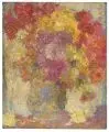 Hans Unger, Stillleben mit Sommerblumen. Wohl 1920er Jahre, Öl auf Malpappe