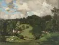 James Whitelaw Hamilton, Sommerliches Tal in Westmorland (?). Wohl um 1900, Öl auf Malpappe