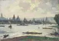 Philipp Zeltner, Mein goldenes Mainz, Wohl 1910, Öl auf Holz