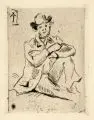 Paul Cézanne, Portrait de Guillaumin, Kaltnadelradierung mit Plattenton auf Bütten