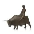 Waldemar Otto, Großer Bulle mit Europa (Bulle III), 1995, Bronze, gegossen, dunkelbraun patiniert