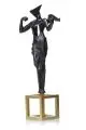 Surrealistischer Engel by Salvador Dalí, Bronze, gegossen, schwarzbraun patiniert, teils poliert, sold Nov 2024