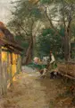 Robert Sterl, Bauernhof in Hessen, 1893/1894, Öl auf Leinwand