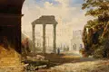 James Mathews Leigh, (zugeschr.), Rom – Blick auf das Forum Romanum, 1839, Aquarell, partiell eiweißgehöht, auf kräftigem Papier