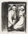 Lovis Corinth, Verschiedene Künstler, Sieben Druckgrafiken und zwei Zeichnungen. Überwiegend 1. H. 20. Jh, Alle Arbeiten im Medium oder in Blei signiert oder monogrammiert, teilweise datiert