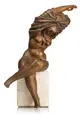 Vinzenz Wanitschke, Sich Ausziehende, 1974, Bronze, gegossen, hellbraun patiniert