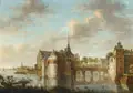 Hendrik-Frans De Cort, oder Schüler, Schloss Temsch an der Schelde (Temsch, Belgien). Wohl um 1774, Öl auf Leinwand