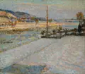 Hans Fritsch, Elbgelände bei Blasewitz, Wohl 1920, Öl auf Leinwand