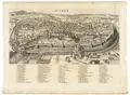 Josse van der Baren, LOVANIUM., Kupferstich auf zweiteiligem Bütten