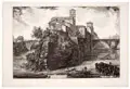 Veduta dell'Isola Tiberina by Giovanni Battista Piranesi, 1775, Radierung auf kräftigem Büttenkarton mit Wasserzeichen Mi.re, sold Mar 2024