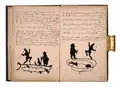 Otto von Wenden, Seltenes Scherenschnitt-Album, Um 1879, Zum Teil ligiert monogrammiert "OvM", eine Arbeit signiert "O. v