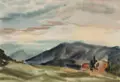 Georg Hermann Gelbke, Drei Ansichten aus Kärnten. Wohl 1930er Jahre, Aquarelle auf Aquarellkarton