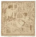 Elfriede Lohse-Wächtler, Potiphar, 1922, Federlithografie in Braun auf hauchdünnem Japan