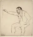 Emil Orlík, Ferdinand Hodler zeichnend