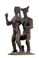 Frank Maasdorf, Syrinx und Pan, 1990, Bronze, gegossen, schwarz patiniert