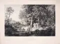 Ludwig Friedrich, Der Brautzug im Frühling, 1866, Kupferstich auf kräftigem Papier nach dem Gemälde Richters von 1847
