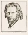 Georg Hermann Gelbke, 18 Gedichte des Malers Oskar Zwintscher, 1916, Gebundene Ausgabe mit sechs Kaltnadelradierungen auf Japan und sechs Vignetten auf Bütten
