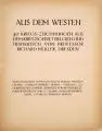 Richard Müller, Aus dem Westen. 40 Kriegs-Zeichnungen aus dem Kriegsgebiet Belgien und Frankreich, 1915, Lichtdrucke nach Bleistift- und Kohlestiftzeichnungen des Künstlers
