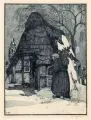 Heinrich Vogeler, Weihnachten, 1912, Farbradierung und Aquatinta in Blaugrün auf Japan