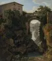 Blick auf Tivoli mit dem Ponte di San Rocco. Wohl um 1813 by Johann Christian Reinhart, Öl auf Leinwand, sold Jun 2023