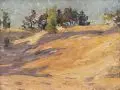 Otto Altenkirch, Am Sandberg (Am Schwedenstein bei Wahrenbrück), 1926, Öl auf Leinwand (Köperbindung)