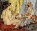 Orientalisches Spiel. 1910er Jahre by Friederike Koch von Langentreu, Öl auf Leinwand (Markisenstoff), sold Jun 2023
