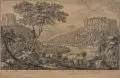 Johann Alexander Thiele, Vue de la Forteresse du Königstein en Saxe et des Environs / du Coté du Couchant. / Prospect der Chur= Sächsischen Berg= Vestung Königstein und der / umliegenden Gegend, von der Abend Seite, 1726, Radierung
