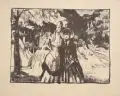 Ferdinand Dorsch, Im Garten, Lithografien