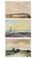 Georg Hermann Gelbke, Dünenlandschaft mit Vögeln