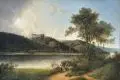 Friedrich Otto Georgi, Schloss Scharfenberg bei Meißen, 1858, Öl auf Leinwand