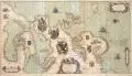 Frederick de Wit, Totius Europae Littora Novissimè edita. Pascaert vertoonende alle de See-custen van Europa, Kupferstich auf Bütten, grenz- und flächenkoloriert, auf Holz montiert
