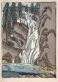 Siegfried Berndt, Wasserfall, Um 1920, Farbholzschnitt auf feinem Bütten