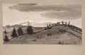 Siegfried Berndt, Regen im Osterzgebirge, 1944, Pinselzeichnung in Tusche, laviert