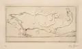 August Gaul, Gänse, Um 1912, Kaltnadelradierung mit leichtem Plattenton auf handgerissenem Bütten