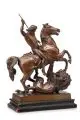 Albert Wolff, Löwenkämpfer zu Pferde, Bronze, gegossen, goldbraun patiniert