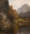 Josef Schoyerer, Neuschwanstein bei Hohenschwangau, Wohl 1880, Öl auf Leinwand