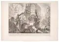 Giovanni Battista Piranesi, Parte di ampio magnifico Porto all'uso degli antichi Romani..., 1749/1750, Radierung, Kupferstich und Kaltnadel auf kräftigem Büttenkarton (ohne Wasserzeichen)