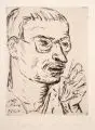 Paul Kleinschmidt, Selbstbildnis mit Stift