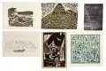 Marek Alaszewski, Verschiedene ostdeutsche Künstler, 14 Klein- und Gelegenheitsgrafiken. 1962 -1984, Verschiedene Drucktechniken