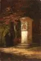 Johann Friedrich Wilhelm Wegener, Betsäule im Böhmisch-Sächsischen Raum, Wohl 1871, Öl auf Malpappe