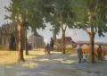Fritz Brandt, Dresden – Brühlsche Terrasse, Um 1902, Öl auf Leinwand