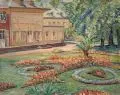 Richard Dreher, Blick auf das Pillnitzer Bergpalais und Park