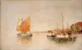 Georg Fischhof, Venedig – Blick über die Lagune, im Hintergrund San Marco