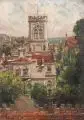 E. Ortner, Blasewitz – Das weiße Schloss, 1921, Öl auf Leinwand