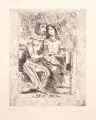 Lovis Corinth, Weislingen und Marie, 1920/1921, Radierung auf getontem Bütten